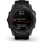 Garmin fenix 7X Sapphire Solar Ogles pelēkas krāsas DLC titāna pārklājums ar melnu siksniņu
