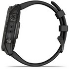 Garmin fenix 7X Sapphire Solar Ogles pelēkas krāsas DLC titāna pārklājums ar melnu siksniņu