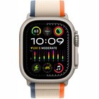 Apple Watch Ultra 2 GPS + Cellular 49mm Titanium Case with Orange/Beige Trail Loop - M/L