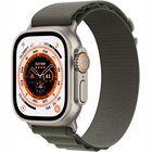Apple Watch Ultra GPS + Cellular 49mm Titanium Case with Green Alpine Loop - Medium