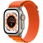Apple Watch Ultra GPS + Cellular 49mm Titanium Case with Orange Alpine Loop - Large