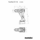 Urbjmašīna-Skrūvgriezis Metabo PowerMaxx BS 12 BL