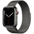 Viedpulkstenis Apple Watch Series 7 GPS + Cellular 45mm Graphite Stainless Steel Case with Graphite Milanese Loop