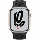 Viedpulkstenis Apple Watch Nike Series 7 GPS + Cellular 41mm Starlight Aluminium Case with Pure Platinum/Black Sport Band