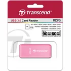 Atmiņas karšu lasītājs Transcend SD / microSD Card Reader Pink