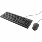 Klaviatūra Trust TKM-250 Keyboard and Mouse Black ENG
