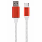 Gembird USB Type-C charge & data cable with LED light effect 1 m