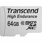 Atmiņas karte Transcend 64GB Micro SDXC High Endurance w/​ Adapter