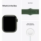 Viedpulkstenis Apple Watch Series 7 GPS 41mm Green Aluminium Case with Clover Sport Band [Mazlietots]
