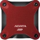 Ārējais cietais disks Ārējais cietais disks Adata SD600Q SSD 480GB USB 3.1 Red