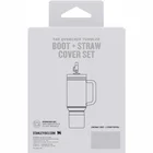 Aizsargpārvalka un salmiņu vāciņu 2 gab. komplekts Stanley The Quencher Boot and Straw Cover Set Pink Dusk 0.89l & 0.59l