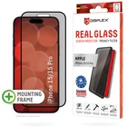 Viedtālruņa ekrāna aizsargs Apple iPhone 15/15 Pro Real Glass Screen Protector Privacy Filter By Displex