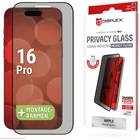 Viedtālruņa ekrāna aizsargs Apple iPhone 16 Pro Privacy Glass Screen Protector By Displex