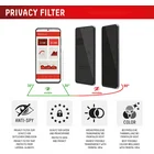 Viedtālruņa ekrāna aizsargs Apple iPhone 17 Pro Privacy Screen Glass Protector by Displex