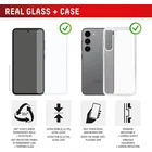 Viedtālruņa ekrāna aizsargs Samsung Galaxy S26+ Real Screen Glass + Case by Displex Transparent