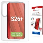 Viedtālruņa ekrāna aizsargs Samsung Galaxy S26+ Real Screen Glass + Case by Displex Transparent