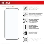 Viedtālruņa ekrāna aizsargs Apple iPhone 17 Premium Glass Screen Protector Full Cover By Displex