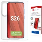 Viedtālruņa ekrāna aizsargs Samsung Galaxy S26 Real Screen Glass + Case Transparent by Displex