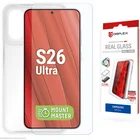 Viedtālruņa ekrāna aizsargs Samsung Galaxy S26 Ultra Real Screen Glass + Case Transparent by Displex