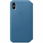 Apple iPhone XS Leather Folio - Cape Cod Blue