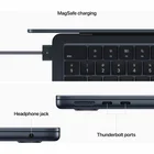 Portatīvais dators Apple MacBook Air (2022) 13" M2 chip with 8-core CPU and 8-core GPU 16GB 256GB SSD - Midnight RUS