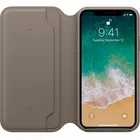 Apple iPhone X Leather Case - Taupe