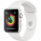 Viedpulkstenis Viedpulkstenis Apple Watch Series 3 (GPS) 38mm Silver White Sport Band