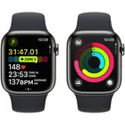 Viedpulkstenis Apple Watch Series 9 GPS + Cellular 41mm Graphite Stainless Steel Case with Midnight Sport Band -S/M