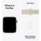 Viedpulkstenis Apple Watch SE 2023 GPS + Cellular 40mm Starlight Aluminium Case with Starlight Sport Band - S/M
