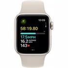 Viedpulkstenis Apple Watch SE 2023 GPS 44mm Starlight Aluminium Case with Starlight Sport Band - S/M