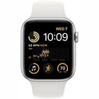 Viedpulkstenis Apple Watch SE (2nd Gen) GPS + Cellular 44mm Silver Aluminium Case with White Sport Band