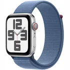 Viedpulkstenis Apple Watch SE 2023 GPS + Cellular 44mm Silver Aluminium Case with Winter Blue Sport Loop