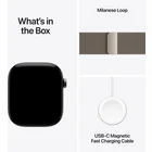 Viedpulkstenis Apple Watch Series 12 GPS + Cellular 46mm Natural Titanium Case with Natural Milanese Loop - M/L