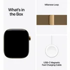 Viedpulkstenis Apple Watch Series 12 GPS+Cellular 46mm Radiant Gold Titanium Case with Radiant Gold Milanese Loop M/L