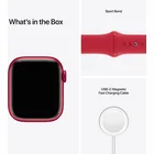 Viedpulkstenis Apple Watch Series 7 GPS 41mm (PRODUCT)RED Aluminium Case with (PRODUCT)RED Sport Band