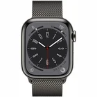 Viedpulkstenis Apple Watch Series 8 GPS + Cellular 41mm Graphite Stainless Steel Case with Graphite Milanese Loop