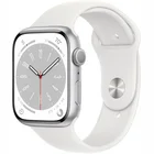 Apple Watch Series 8 GPS + Cellular 45mm Silver Stainless Steel Case with White Sport Band