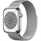Viedpulkstenis Apple Watch Series 8 GPS + Cellular 45mm Silver Stainless Steel Case with Silver Milanese Loop