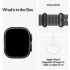 Viedpulkstenis Apple Watch Ultra 4 GPS + Cellular 49mm Black Titanium Case with Translucent Black Ocean Band
