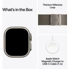 Viedpulkstenis Apple Watch Ultra 4 GPS + Cellular 49mm Natural Titanium Case with Natural Titanium Milanese Loop-M