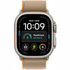 Viedpulkstenis Apple Watch Ultra 4 GPS + Cellular 49mm Natural Titanium Case with Sand Trail Loop - M/L
