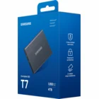 Ārējais cietais disks Samsung Portable SSD T7 USB 3.2 Gen 2 4TB Titan Gray