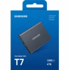 Ārējais cietais disks Samsung Portable SSD T7 USB 3.2 Gen 2 4TB Titan Gray