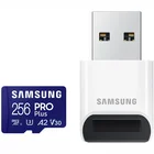 Samsung Pro Plus microSD 256GB ar USB adapteri