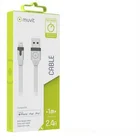 Muvit USB Cable Charge & Synchro Lightning MFI 1m 2.4A  White