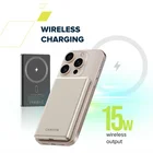 Akumulators (Power bank) Canyon Magnetic Wireless Power Bank OnPower 505 Beige CNS-CPB505BE