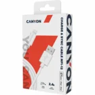 Canyon MFI-12 USB-A to Lightning 2m White