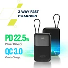 Akumulators (Power bank) Canyon Power Bank OnPower 101 10000mAh 22.5W Purple CNS-CPB101PU