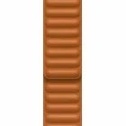 Apple Golden Brown Leather Link - M/L  45mm
