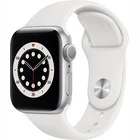Viedpulkstenis Apple Watch Series 6 GPS 40mm Silver Aluminium Case with White Sport Band